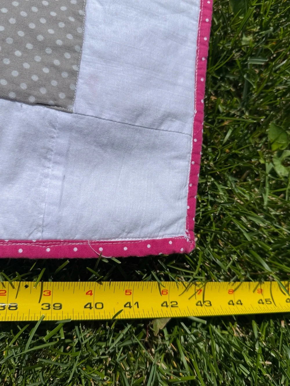 Vintage-Inspired Cozy “Avery Rose Quilt Baby or Throw Blanket In Pinks and Gray